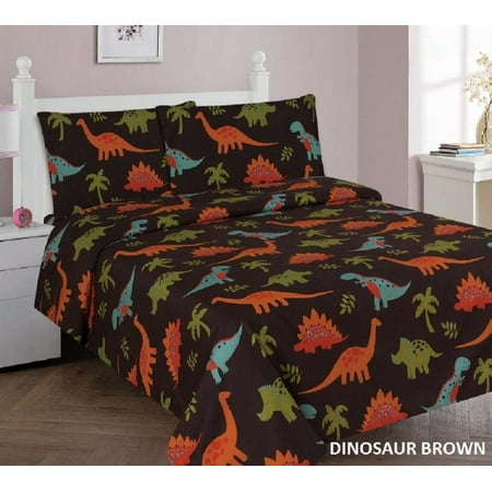 Wpm Dinosaur Brown Print Bedding Set Choose From Full Twin