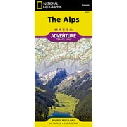 National Geographic Adventure Map Alps Map, Book 3321, (Paperback)