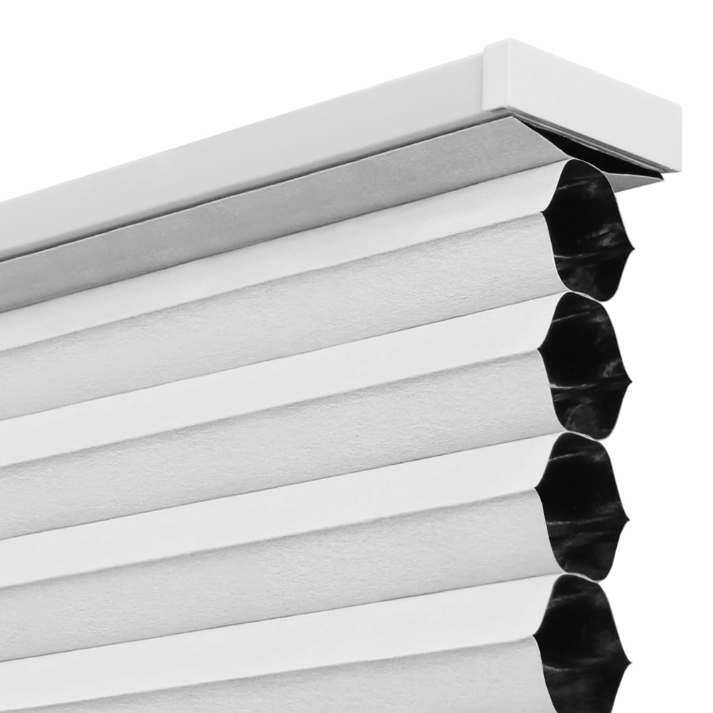 Lumi Room Darkening Cordless Honeycomb POP Shades, White, 30" W x 64" H