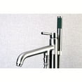 thumbnail image 4 of Kingston Brass KS8138DL Single-Handle 1-Hole Freestanding Tub Faucet with Hand Shower in Brushed Nickel, 4 of 8