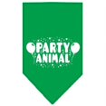 thumbnail image 1 of Party Animal Screen Print Bandana Emerald Green Large, 1 of 1