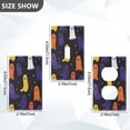 thumbnail image 7 of Yayeee Duplex Wall Plate 1-Gang 4.5"x2.7" Home Receptacle Light Switch Decorative Outlet Cover, Halloween Colorful Ghosts, 7 of 7