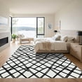 thumbnail image 3 of ODIKA 3'x5' Machine Washable Non-Slip Area Rug, Geometric Light Gray High Traffic Rug, Gray, 1103095, 3 of 7