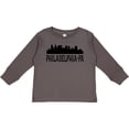 thumbnail image 3 of Inktastic Philadelphia Pennsylvania City Skyline Boys or Girls Long Sleeve Toddler T-Shirt, 3 of 5