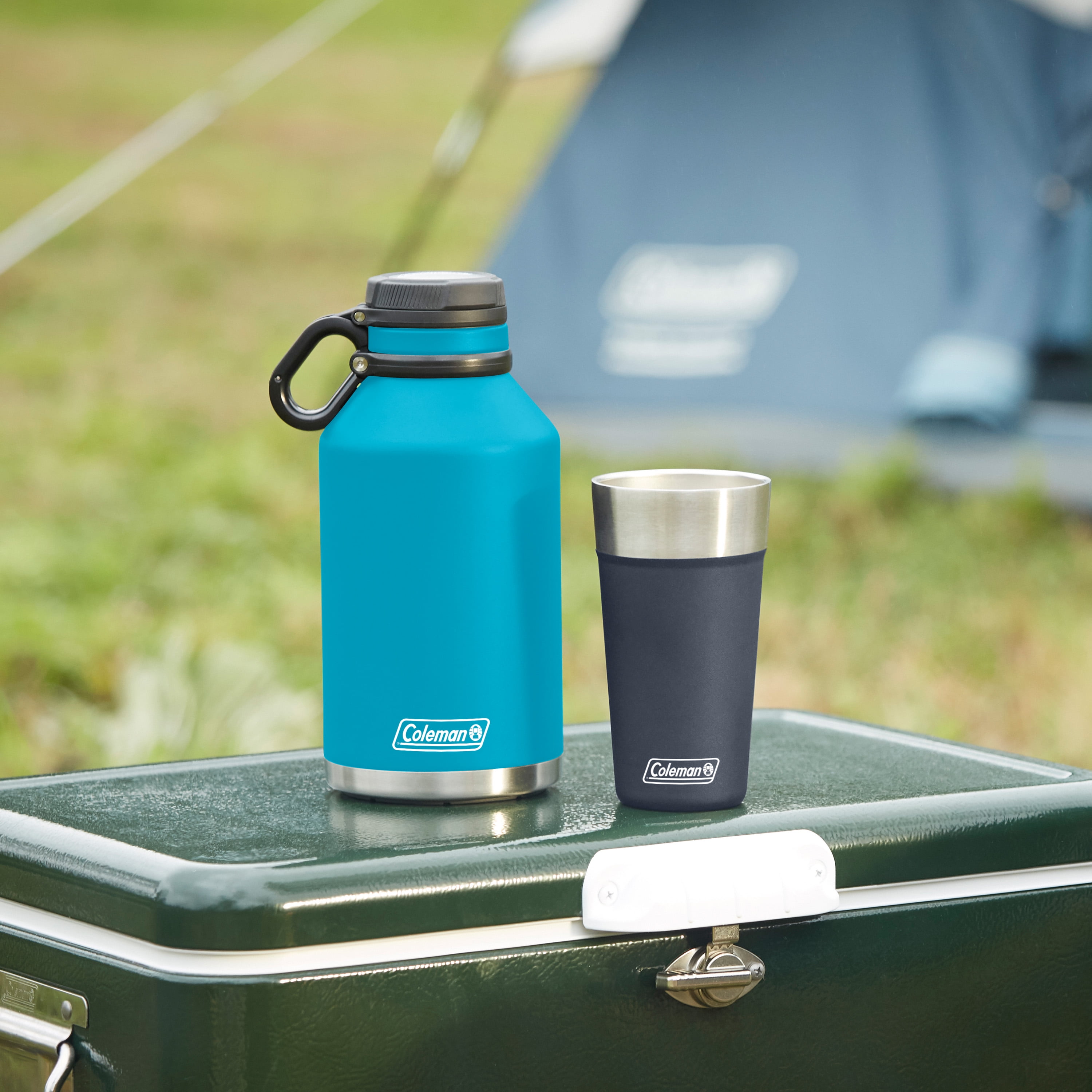 Coleman - Brandclub - Coleman Stainless Steel Growler, Tethered
