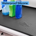 thumbnail image 4 of GORILLA GRIP Waterproof Silicone Under Sink Mat with Lip for Kitchen and Bathroom, 46 x 22 in, Black, 4 of 9