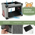 thumbnail image 6 of Gymax 26 in Portable Folding Dog Crate w/ Mesh Mat & Locking Zippers for Cat Carrier Use, 6 of 10