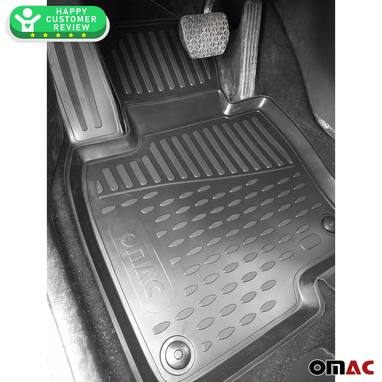 Tapis De Sol Caoutchouc 3D Pour Duster 2014-2017 | Protection Haute, Antidérapant, Facile à Nettoyer – Noir