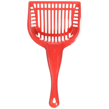 Best Litter Scoop, Weebo Pets Red Cat Shovel Wide Pan Plastic Litter (Best Super Soaker For Cats)