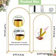 thumbnail image 3 of Set de soportes para telón de fondo Wedding Arch ParseBio, 2,2 m, 1,8 m, metal dorado, 3 of 8