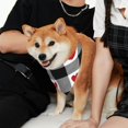 thumbnail image 3 of Kll Heart Black Buffalo Plaid Gingham Dog Bandanas,Triangle Reversible Pet Scarf For Small Medium Large And Extra Large Dogs-Small, 3 of 7