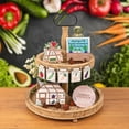 thumbnail image 5 of Two Tiered Tray Wooden Decorations for Vegetable Planting Lover,for Home Kitchen Decorations (Farm Style), 5 of 6