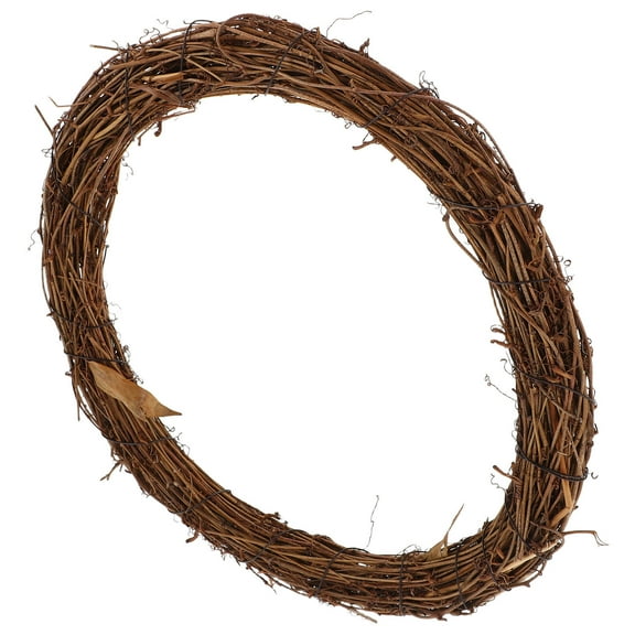 HONMEET Natural Grapevine Wreath Base Light Brown for Crafts, Floral Arrangements, Home Decor and Creative Projects