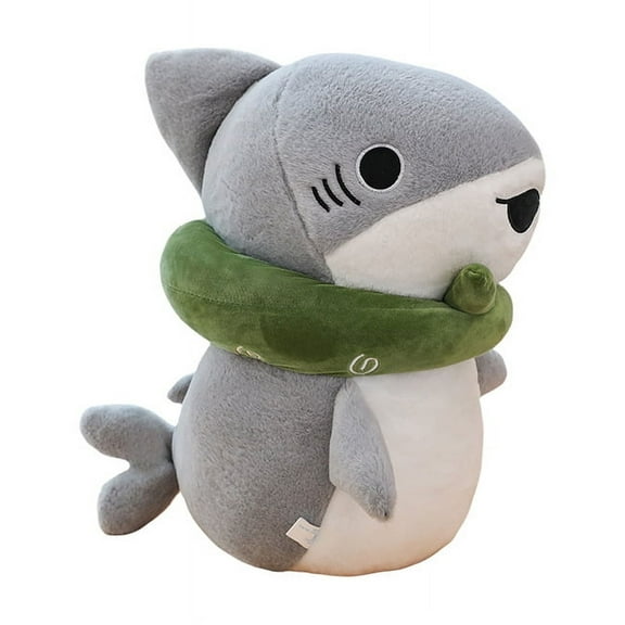 1Pcs Shark Stuffed Animals Cute Toys Birthday Gifts for Kids 17.7 Inch Gray
