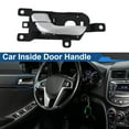 thumbnail image 3 of Mango de puerta interior del lado trasero izquierdo del pasajero para Hyundai Santa Fe 2013-2018, mango de puerta interior No.836102W000, tono negro plateado, 1 Pc, 3 of 6