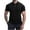 Black, variant on HomeGardon Mens Shirts Turn Down Collar Short Sleeve,Mens Shirts Turn Down Collar Casual Solid-Color Button Short Sleeve Turndown Collar Shirt,S-XXL
