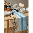 thumbnail image 2 of Table Runner Summer Beach Table Decoration for Kitchen Dinning Starfish Shell Ocean Table Decoration for Indoor Outdoor Party Wedding Decor 13x90inch, 2 of 7