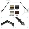 thumbnail image 2 of Lotus 13/16" Bay Window Curtain Rod - 20-36 inches, 38-72 inches, 2 of 5
