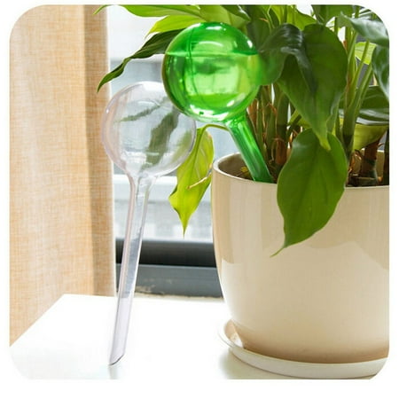 Watering Globes, Outgeek Green Plant Automatic Watering Bulbs Glass Aqua Globes for Indoor Outdoor Garden Home Office Plant