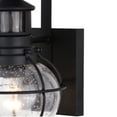 thumbnail image 3 of Vaxcel Chatham Black Coastal Motion Sensor Dusk to Dawn Outdoor Wall Light Clear Glass, 3 of 5