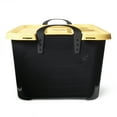 thumbnail image 4 of Life Story 55 Qt Stackable Storage Bin, Heavy Duty Lidded Container, Black/Yellow, 6 Pack, 4 of 10