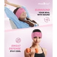 thumbnail image 3 of MUSICOZY Sleep Headphones Headband Bluetooth 5.4 Wireless Headband Headphones for Sleeping for Side Sleeper with Ultra-Thin HD Stero Speaker for Workout(Pink), 3 of 5
