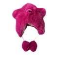 thumbnail image 2 of Winter Trapper HatsWomens Winter Solid Color Bear Ears Fashion Plush Hat Warm And Cold Proof Ear Cap, 2 of 8