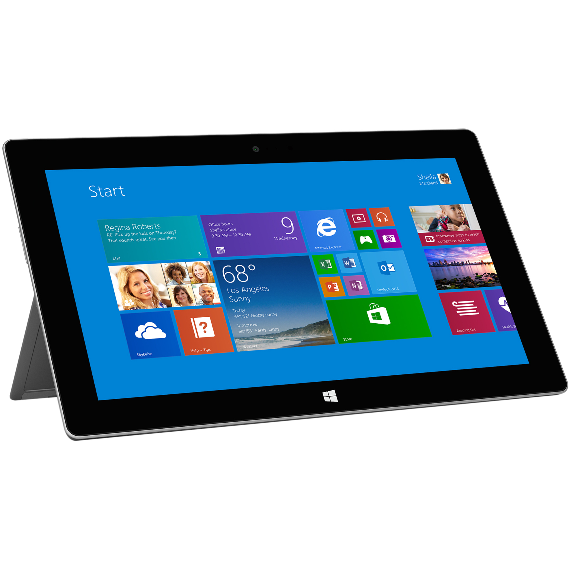 Microsoft Surface 2 Tablet, 10.6" Full HD, Cortex A15 Quad-core (4 Core) 1.70 GHz, 2 GB RAM, 64 GB Storage, Windows 8.1 RT, Magnesium Silver - image 5 of 5