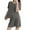 Gray, variant on Pajama Set Loungewear Women's Hanging Neck Tassel Lace Short Skirt Suspender Ice Silk Three Piece Sheer Trim Summer Sleepwear Homewear Nightwear