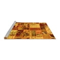 thumbnail image 2 of Ahgly Company Machine Washable Indoor Rectangle Patchwork Yellow Transitional Area Rugs, 4' x 6', 2 of 4