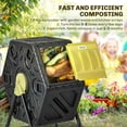 thumbnail image 4 of Outsunny 17 Gallon Composter, Compost Bin with Steel Legs, Yellow, 4 of 10