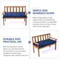 thumbnail image 2 of KAKOWELY 1Pcs Dark Blue Rectangular Polyester Cushion for Bench Mat Breathable Washable Liner 39X20X3In, 2 of 8