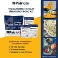 thumbnail image 2 of 4Patriots Emergency Food Supply - 72-Hour Survival Kit - Freeze Dried Food - 25-Year Shelf Life - 16 Servings, 2 of 10