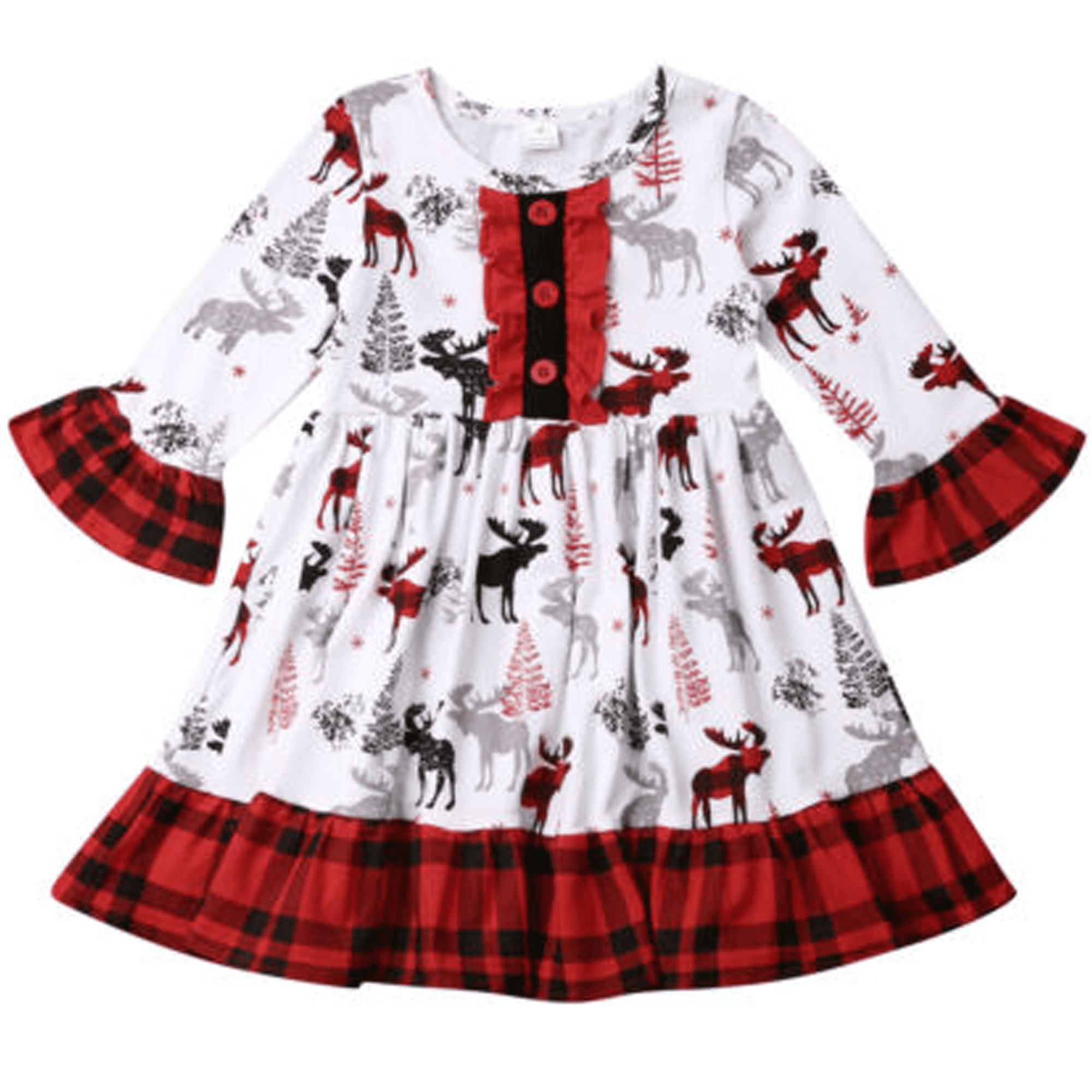 girls christmas swing dress