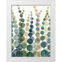 Meagher, Megan 15x18 White Modern Wood Framed Museum Art Print Titled - Pompom Botanical I