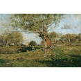 thumbnail image 3 of Eduard Zetsche 14x11 Black Modern Framed Museum Art Print Titled - Motif at Lichtenworth (1907), 3 of 5
