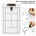 thumbnail image 3 of ZenCart Dry Erase Tennis Coaching Clipboard Double-Sided Tennis Tactical White Board with Marker Pen for Tennis Training, 3 of 8