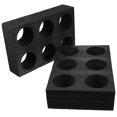 thumbnail image 4 of Phenofice 2Pcs Anti Spill Cup Holder Beverage Packing Rack Black Wool Simple Design, 4 of 8