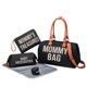 thumbnail image 1 of Bolsa de viaje para mamá, bolsa de maternidad portátil con letras bordadas, bolsa de aislamiento para botella de leche, bolsa de pañales de gran capacidad para madre y bebé, 1 of 4
