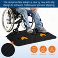 thumbnail image 4 of 3" Rise Threshold Ramp Doorway, Rubber Power Wheelchair Ramp, Load Capacity, Non-Slip Surface Rubber Solid Threshold Ramp, Portable Driveway Curb Ramp, 4 of 8