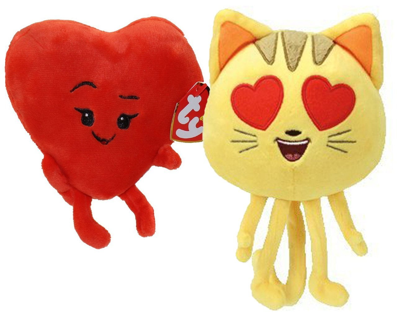 TY Beanie Baby Emoji Movie Heart 6" Plush 