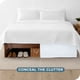 thumbnail image 3 of Faldón de cama Bare Home Cepillado Doble Colección Premium 1800 15 pulgadas Queen Blanco, 3 of 5
