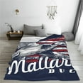 thumbnail image 5 of Bingfone Mallard Duck With American Flag Print Flannel Fleece Blanket Throw Blanket for Bed,Sofa,Couch,Travel,Camping(40"x30" ), 5 of 8