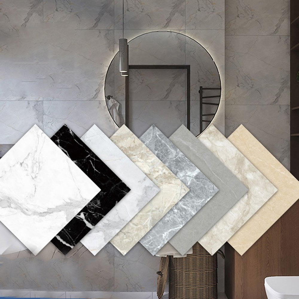 Waterproof Floor Stickers Self Adhesive Marble Wallpaper Kitchen Wall