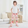 thumbnail image 6 of Strawberry Flower Love Pajama Pants Soft Lightweight Lounge Pants Bottoms Sleep Pants Warm Comfy, 6 of 9
