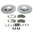 thumbnail image 3 of PowerStop Front Z26 Street Warrior Carbon-Fiber Ceramic Brake Pad and Drilled and Slotted Rotor Kit Fits: SUBARU Select Models K8481-26, 3 of 9