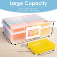 thumbnail image 3 of WRVCSS  Colorful 4" x 6" Photo Organizers and Photo Storage Box with Handle, 16 Inner Photo Cases, Portable Picture Organizers & Photo Storage Containers, 3 of 6