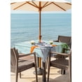 thumbnail image 2 of Easter Outdoor Tablecloth - 54x54 Inch Square Dining Table Cover, Spring Rabbit Botanical Carrots Green Wooden Grain Waterproof Outdoor Table Cloth with Umbrella Hole & Zipper for Picnic/Patio/Party, 2 of 7