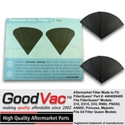 GoodVac Replacement Activated Charcoal Filter Cones - 2 Pack Odor Filters to fit Filter Queen Vacuums