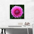 thumbnail image 2 of ARTCANVAS Dahlia Flower Home Decor Square Canvas Art Print - Size: 18" x 18" (0.75" Deep), 2 of 9